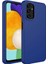 Samsung Galaxy A13 4g Uyumlu Kılıf Metal Çerçeve Hassas Butonlu Renkli Içi Kadife Lansman Kılıfı Luna Kapak Lacivert 1