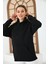 Siyah Unisex Basic Oversize Fit Kapuşonlu Içi Yumuşacık Tüylü Sweatshirt 6