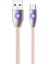 K484 Micro USB Yassı Işıklı 1.2mt Şarj ve Data Kablosu 1