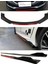 Vw Transporter T5 2003-2015 Kırmızı Şeritli Ön Lip ve Yan Marşpiyel Seti Piona Black 1