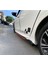Citroen C4 Picasso 2007-2010 Kırmızı Şeritli Ön Lip ve Yan Marşpiyel Seti Piona Black 3