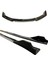 Vw Eos 2006-2009 Gri Şeritli Ön Lip ve Yan Marşpiyel Seti Piona Black 1