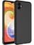 Samsung Galaxy A04 Kılıf Mara Lansman Silikon Mat Soft Içi Süet Siyah 1