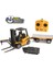 Huına 1/10 Yüksek Kalite Rc Model Dorseli Forklift Uzaktan Kumandalı Metal Iş Makinası - 2.4g 10 Kanal Full Fonksiyon Sesli ve Işıklı - 1576 1