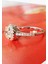 0.75 Ct. G Color Tektaş Gümüş Yüzük 3