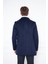 Erkek Lacivert Slim Fit Hakim Yaka Düğmeli Kaban 5