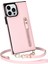 Xstepcase iPhone 14 Pro Pu Deri Kaplamalı Tpu Kickstand Telefon Kasası Fermuar Cep Manyetik Düğme Kartı Yuvaları Omuz Kayışı ile Koruyucu Kapak (Yurt Dışından) 1