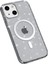Xstepcase iPhone 14 Şeffaf Glitter Koruyucu Kapak Manyetik Tpu+Pc Telefon Magsafe Şarj Cihazı ile Uyumlu Karaklama Kılıfı (Yurt Dışından) 5