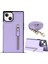 Xstepcase iPhone 14 Anti-Fall Telefon Kılıfı Için Koruyucu Kılıf Tpu Pu Deri Cüzdan Telefon Kapağı Fermuarlı Kese / Omuz Kayışı ile (Yurt Dışından) 1