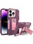 Xstepcase iPhone 14 Pro Max Shockproof Kickstand Case Tpu + Pc Çift Katman Anti-Slip Defender Koruyucu Telefon Kapağı (Yurt Dışından) 1
