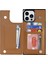 Xstepcase iPhone 14 Pro Max Için Cüzdan Telefon Kılıfı Fermuarlı Koruma / Omuz Kayışı ile Tpu Pu Deri Koruyucu Kapak (Yurt Dışından) 3