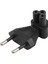2-Pin Eu Erkek Iec 320 C5 Dişi Ac Adaptör 2.5A Sigorta, Ab Endüstriyel Güç Dönüştürücü (Yurt Dışından) 1
