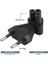 2-Pin Eu Erkek Iec 320 C5 Dişi Ac Adaptör 2.5A Sigorta, Ab Endüstriyel Güç Dönüştürücü (Yurt Dışından) 4
