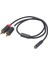 Rca Kablosu 2rca Erkek - 3.5 mm. Dişi 3.5 mm. - 2rca Splitter Aux Kablosu Hoparlör Ses Amplifikatörleri Subwoofer, Siyah 0.4m (Yurt Dışından) 2