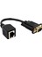 VGA - RJ45 Adaptör Ağ Kablosu - VGA Ağ Kablosu Konektörü Monitör - Ağ Kablosu Konektörü VGA Genişletici (Yurt Dışından) 1