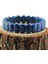 Sertifikalı Lapis Lazuli Doğal Taş 9X14 mm Bileklik 5