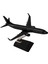1:250 Siyah Metal Gövde Boeing 737-800 Model Uçak 5