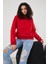 Kadın Bisiklet Yaka Uzun Kollu Basic 3 Iplik Şardonlu Sweatshirt 1
