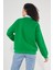 Kadın Bisiklet Yaka Uzun Kollu Basic 3 Iplik Şardonlu Sweatshirt 5