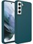 Samsung Galaxy S21 Fe Kılıf Metal Çerçeve ve Buton Tasarımlı Silikon Luna Kapak + Kablo Koruyucu 1