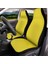 Citroen Uyumlu Penye Sarı Oto Koltuk Kılıfı Baskısız Set 3