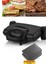 Lezzito Siyah 1750 Watt Granit Çıkarılabilir Plakalı 5 Kademe Isı Ayarlı Tost ve Izgara Makinesi 2