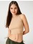 Fitilli Atlet Crop Bisiklet Yaka Fitilli Kolsuz 2