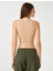 Fitilli Atlet Crop Bisiklet Yaka Fitilli Kolsuz 4