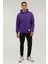 M-CG516 Smooth Hoodie 2pr Mor Erkek Sweatshirt 3