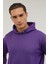 M-CG516 Smooth Hoodie 2pr Mor Erkek Sweatshirt 4