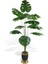 Yapay Ağaç Monstera Ağacı Salon Bitkisi Siyah Gold Metal Vazoda 130 cm 12 Yaprak 1