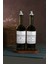 Ahşap Stantlı Amber 2'li 750 ml Zeytinyağı ve Sıvıyağ Yağdanlık Şişesi Ayçiçekyağı,yağlık Ha 1