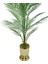 Yapay Ağaç Areka Ağacı Salon Bitkisi Krem Gold Metal Vazoda 130 cm 12 Yaprak 3