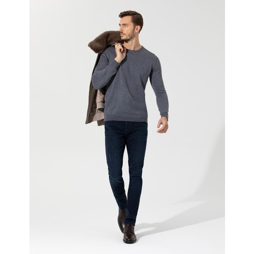 Pierre Cardin Erkek Koyu Lacivert Slim Fit Denim Pantolon 50263619-VR100