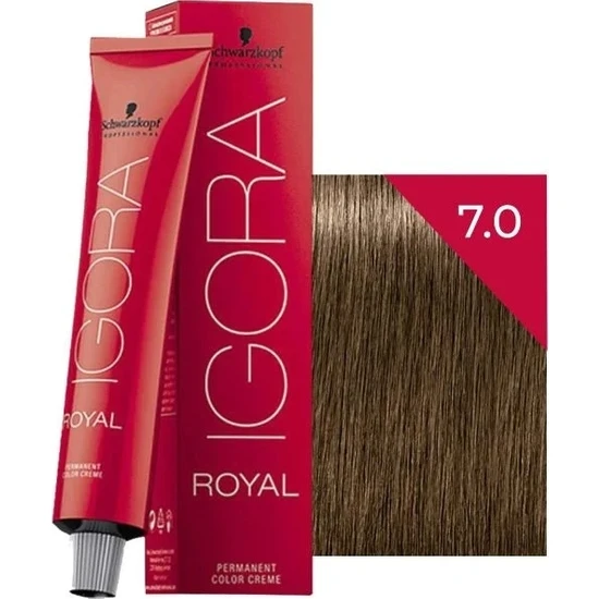 Schwarzkopf Igora Royal Saç Boyası 7-0  Kumral 60 ml