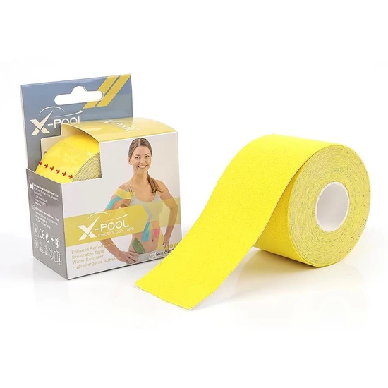 X-Pool x Pool ,sarı Renk Kinezyo Tape Gold 5x5 cm Ağrı,sporcu Bandı