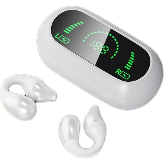 Happy World Shopping Kemik İletim Kulaklık Bluetooth 5.2 - Beyaz (Yurt Dışından)