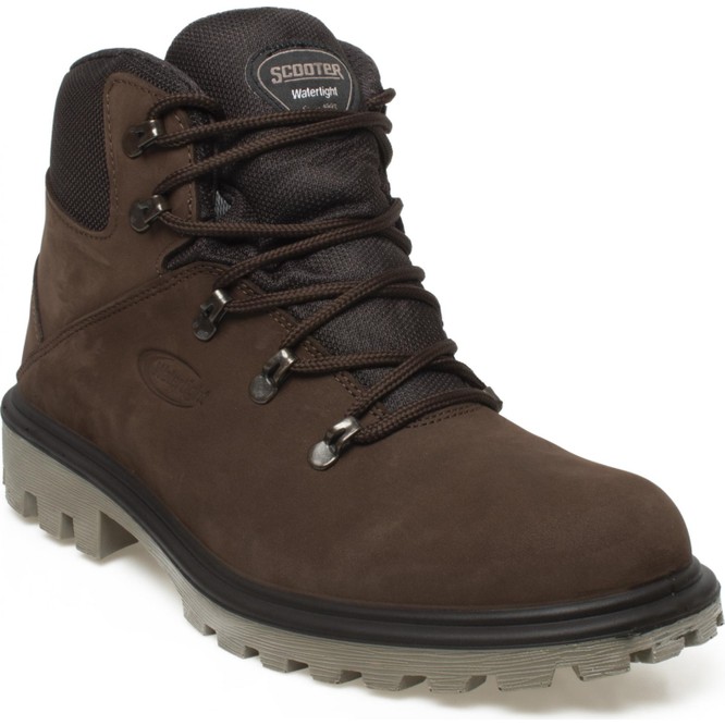 Scooter Su Geçirmez Deri Koyukahve Erkek Bot M7101CKO