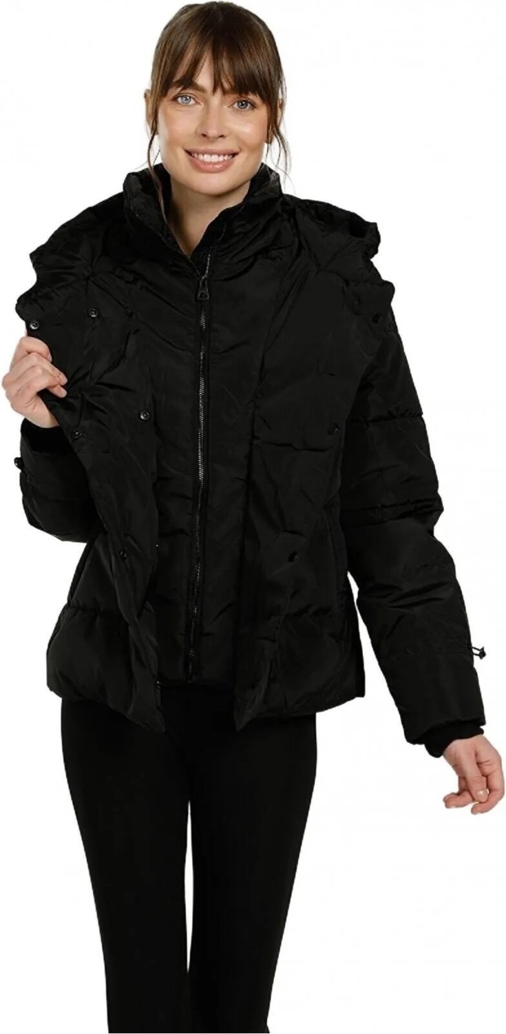 Lumberjack Karina Coat Short Kadın Şişme Mont Siyah V4 görsel 2