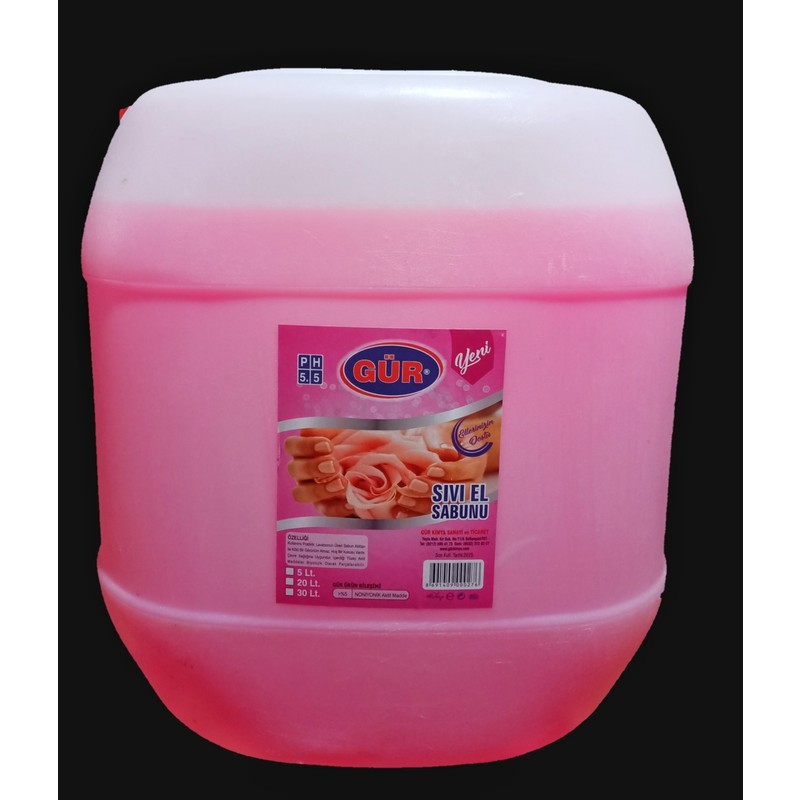 Gür Sıvı El Sabunu Hoş Koku ile Nemlendirici Etki 30 kg Pratik Kullanım