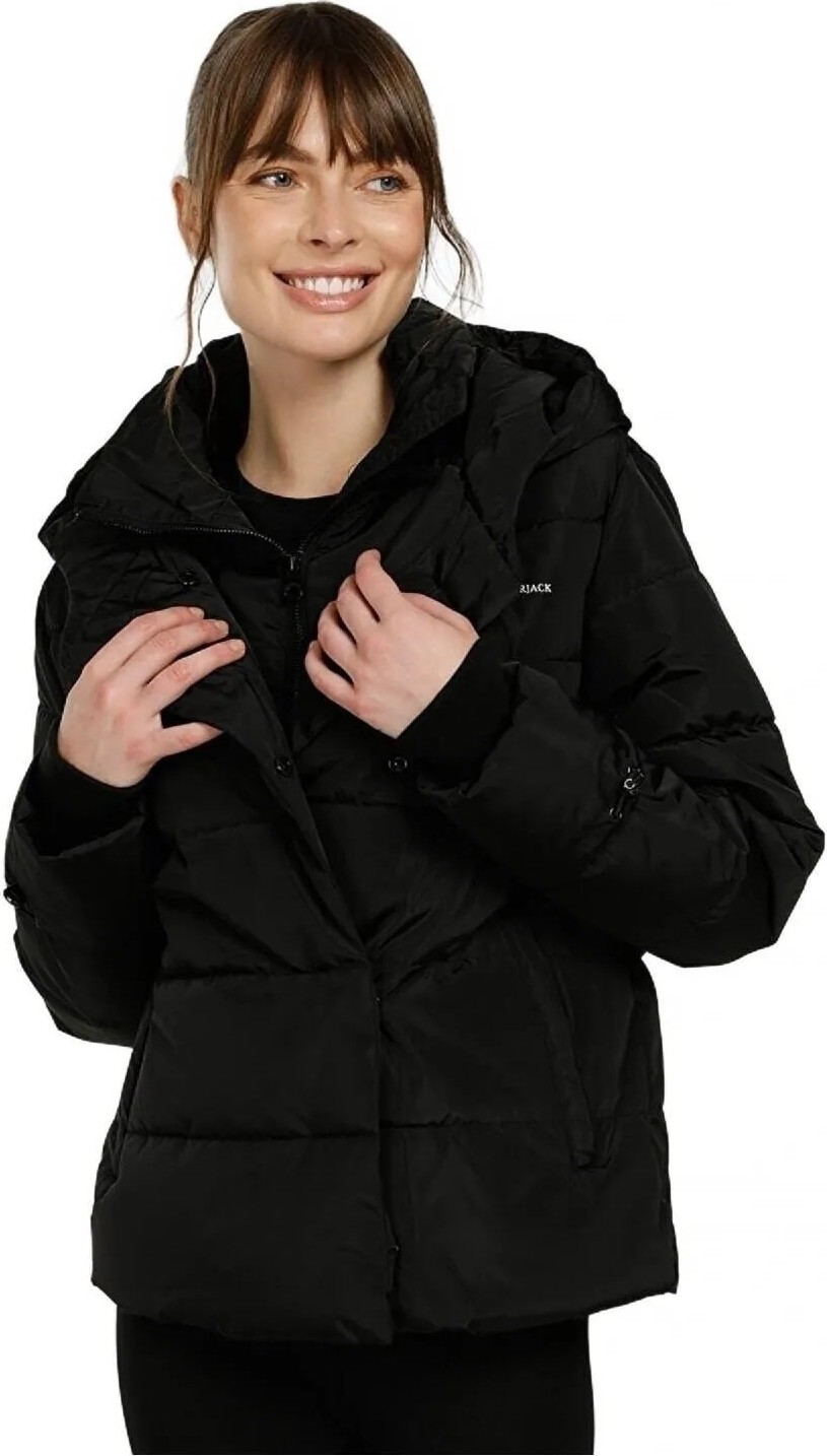Lumberjack Karina Coat Short Kadın Şişme Mont Siyah V4 görsel 3