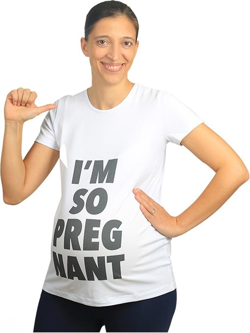 Mummy's Baby Hamile Tişört Pregnant Beyaz görsel 3