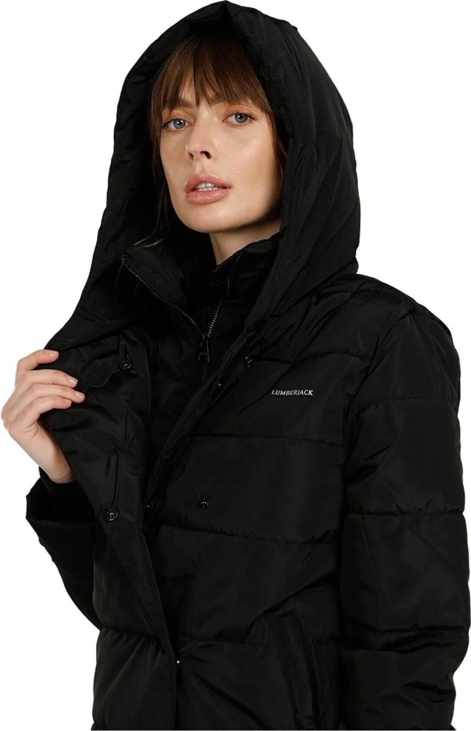 Lumberjack Karina Coat Short Kadın Şişme Mont Siyah V4
