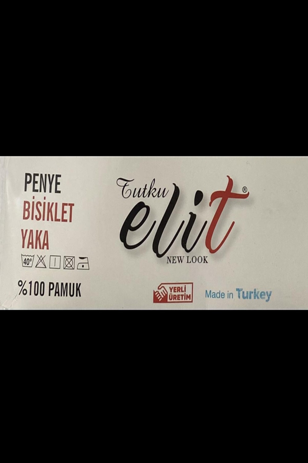 Tutku Elit Erkek Bisiklet Yaka Penye Atlet Fanila 1002 - 6 Adet görsel 4