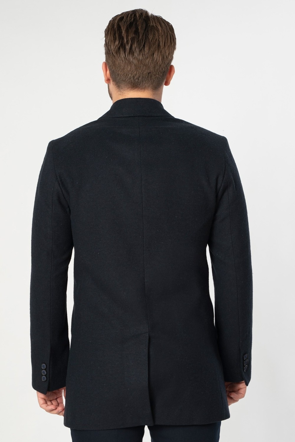 White Stone Abrantes Slim Fit 1754 Pamuklu Palto Laci görsel 4