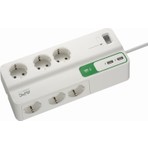Schneider Electric APC 6'lı Akım Korumalı Priz 2 m Beyaz Renk USB Hızlı Şarj Anahtarsız