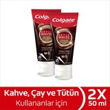 Colgate Optic White Kahve, Çay ve Tütün Kullanıcıları Için Beyazlatıcı Diş Macunu 2 x 50 ml