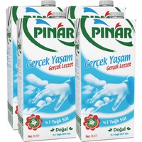 Pınar %1 Yağlı Süt 1l 4'lü
