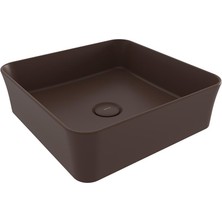 Bocchı Bocchi Sottile Slim Line Tezgah Üstü Lavabo 38 cm Mat Kahve - 1477-025-0125