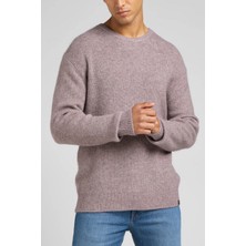 Lee Regular Fit Normal Kesim Bisiklet Yaka İndigo Triko Kazak